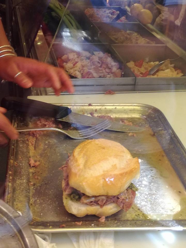 Street food Firenzében, a pacalos szendvics 